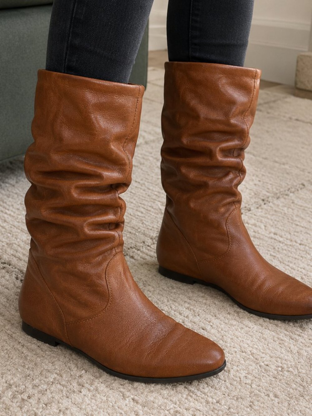 MVE Women's Brown Knee High Boots